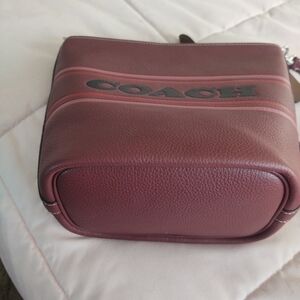 Coach Logan Duffel Wine/Multi/Silver EUC LIKE NEW